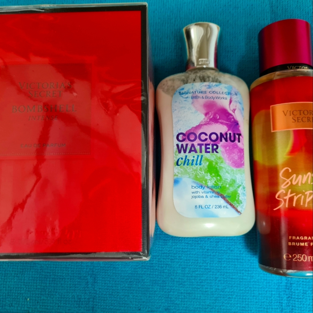 Victoria's Secret Perfume & Body Spray, BB&W Lotion.